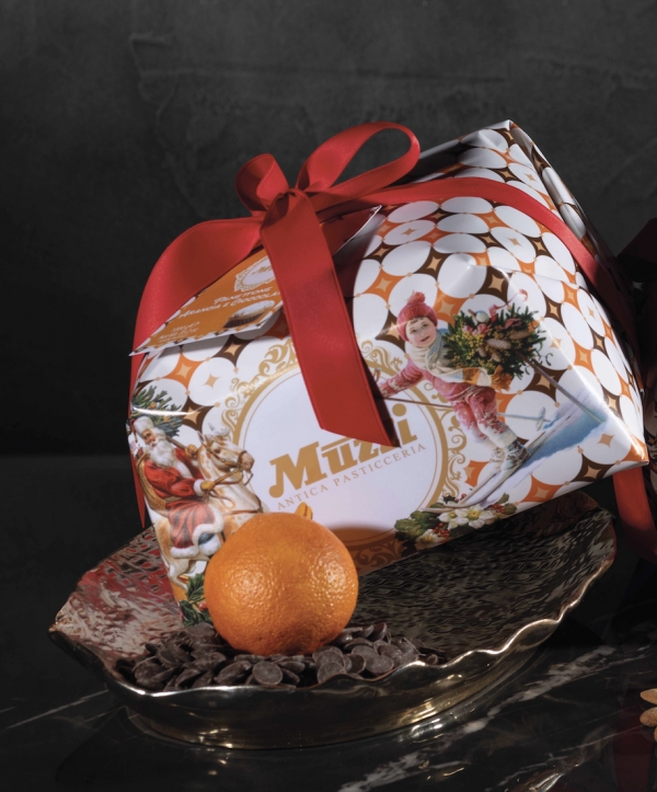Panettone with Chocolate Chips &amp; Orange Cream